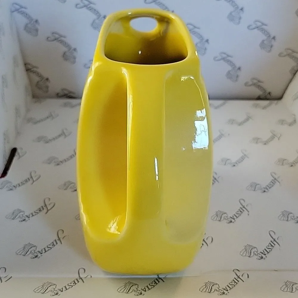Fiestaware Fiesta Small Ceramic Pitcher Disk Container Dish Sunflower 28 Oz